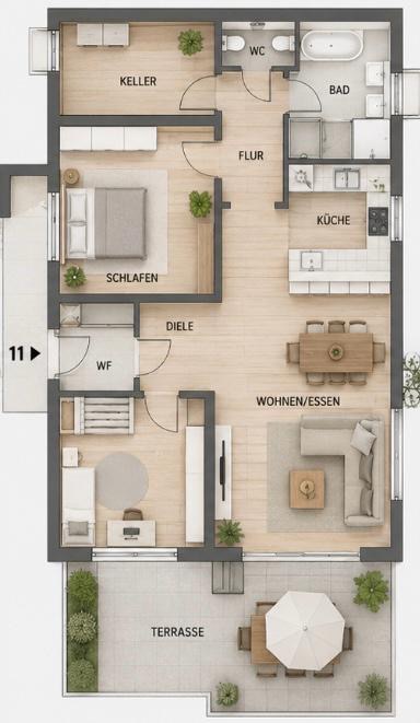 Grundriss Wohnung Bad Schwalbach