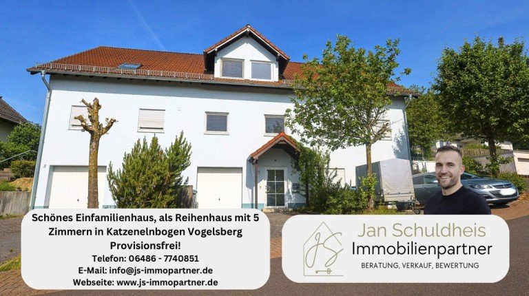 Titelbild Katzenelnbogen Haus Sch�nes Einfamilienhaus als Reihenhaus mit 5 Zimmern in Katzenelnbogen, Vogelsberg! Provisionsfrei!