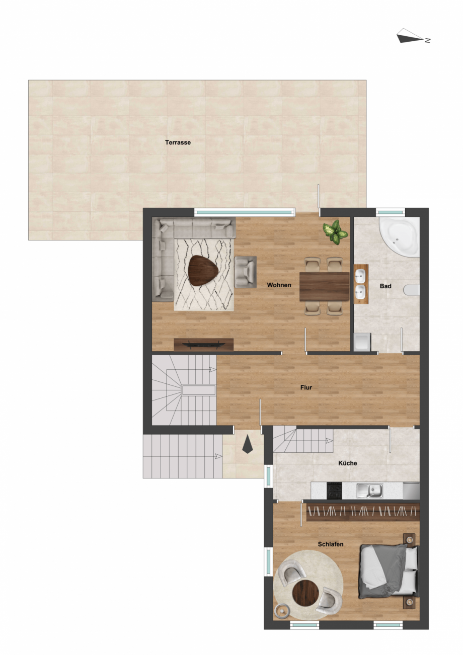 Grundriss EG Haus Sch�nborn